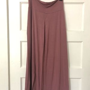 Charlotte Russe Dusty Rose Maxi Skirt